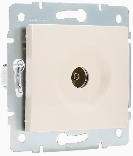 Розетка TV Оконечная без рамки Lezard Karina 1-м. кремовый картинка